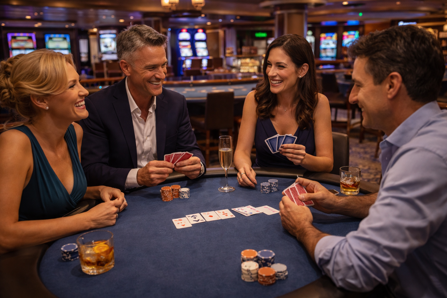 Suites, dining, music, and shore days built around adults